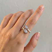 Royal Pear Shape 925 Sterling Silver Ring